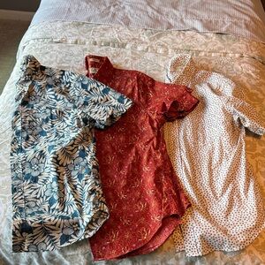 Men’s Short Sleeved Patterned Button Up